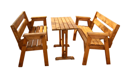 Ξύλινο τραπέζι με παγκάκια – Κωδ.: 15-21